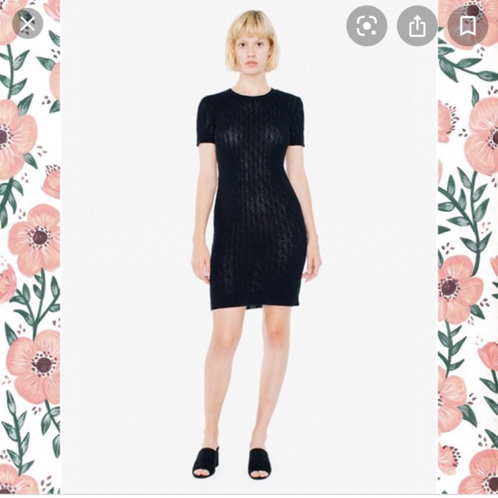 Bundle 3 for $30 American apparel black cable knit tennis dress medium